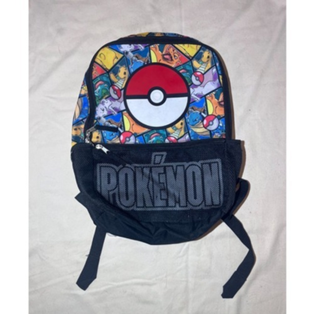 Pokemon Backpack Gold Star Collection Reflective Ink‎ Printing 16x12x6 Bag E83